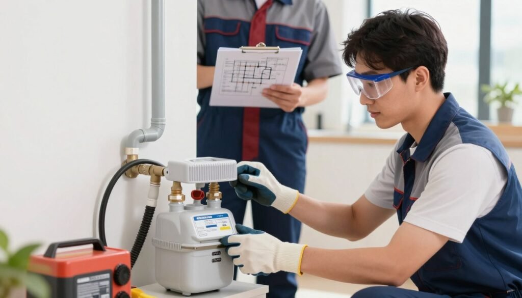 خدمات تمديد الغاز